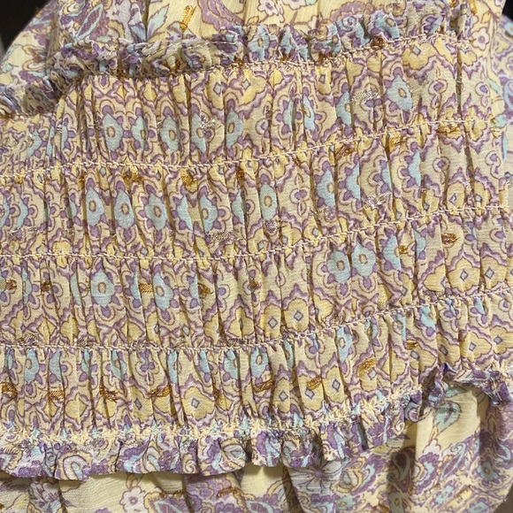 Taylor Yellow Purple Floral Sleeveless Maxi Dress size M - Picture 13 of 13